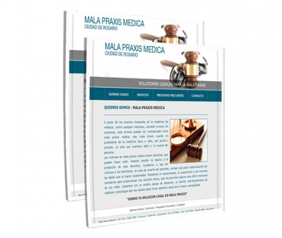 Mala Praxis Médica - Diseño Web Rosario