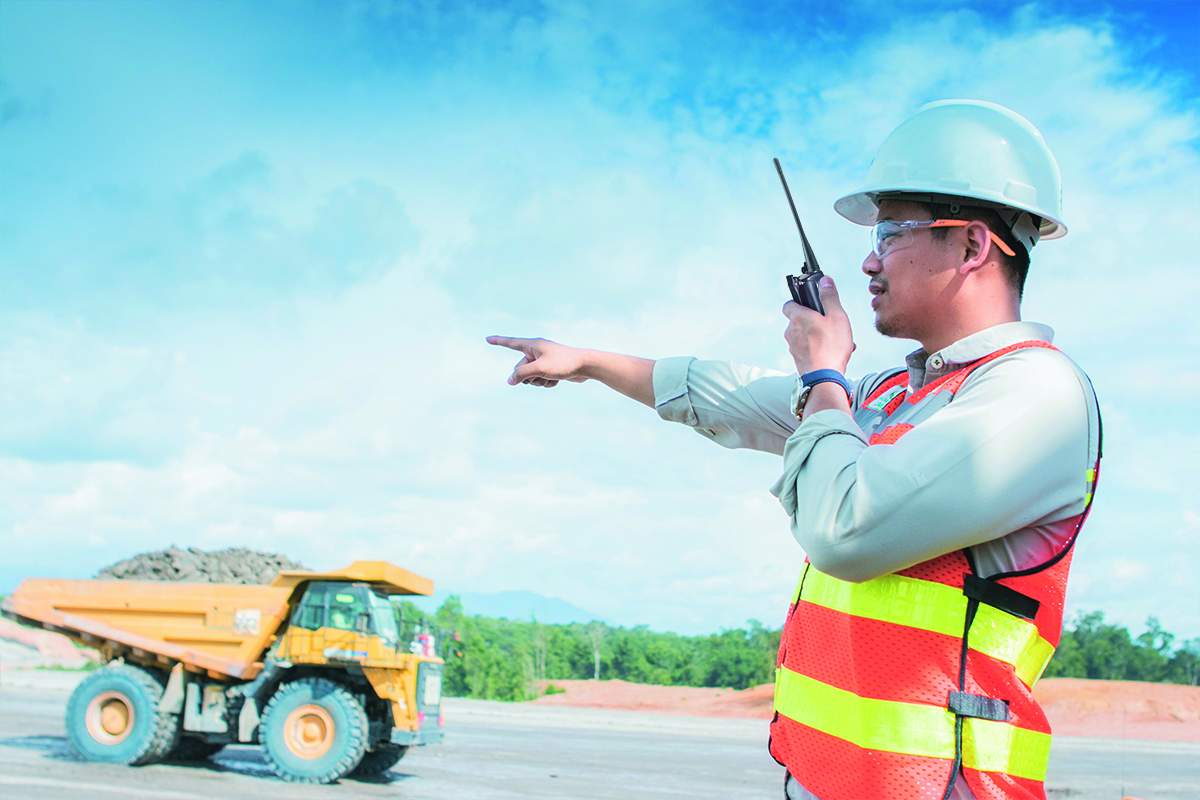 Radios dos vías para personal de seguridad