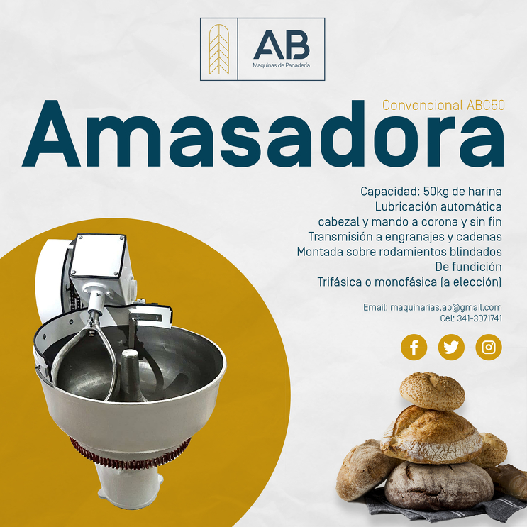 Amasadora Convencional ABC50