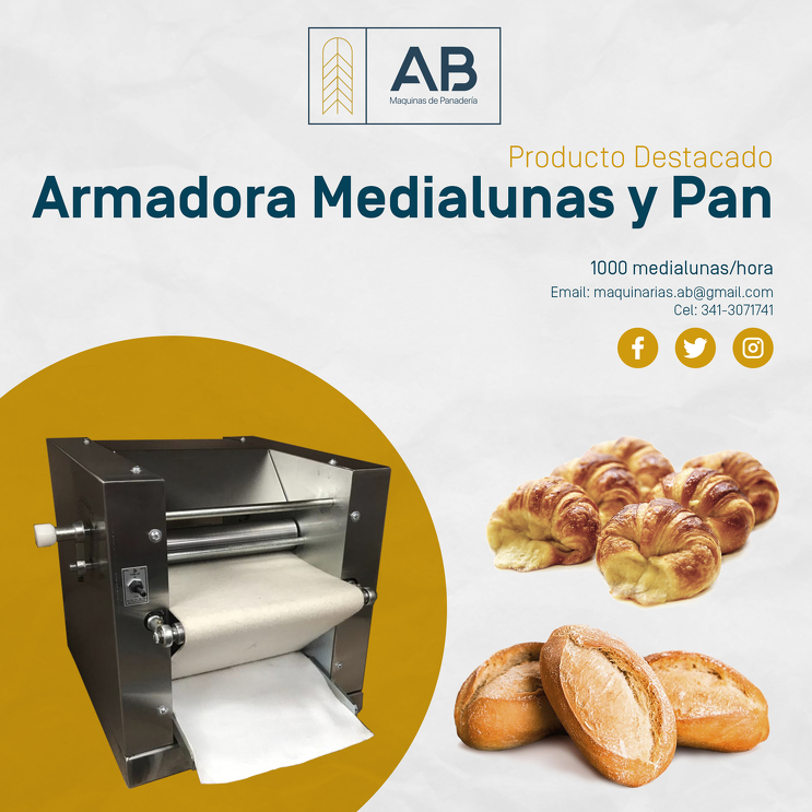 Armadora de medialunas y pan AB02M