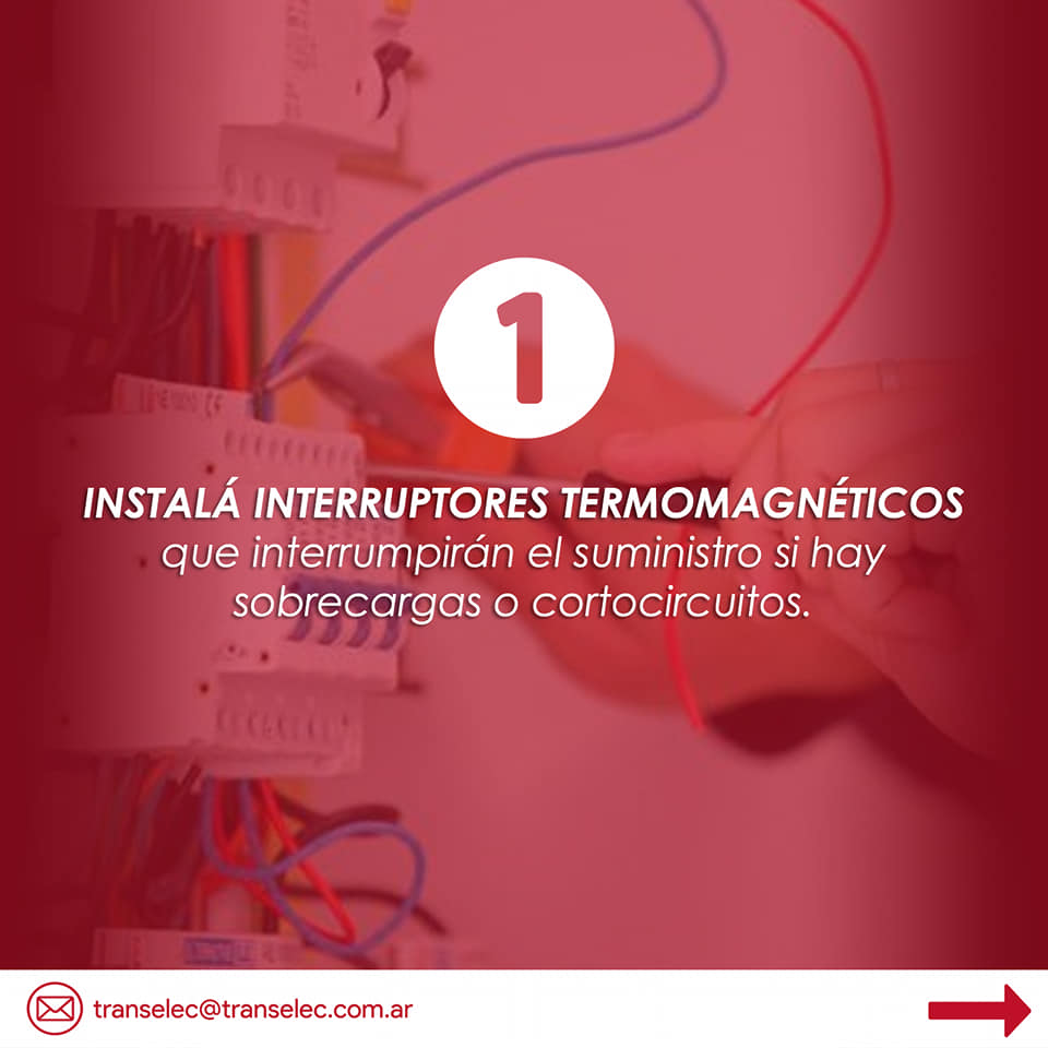 Funcionamiento de un interruptor termomagnético