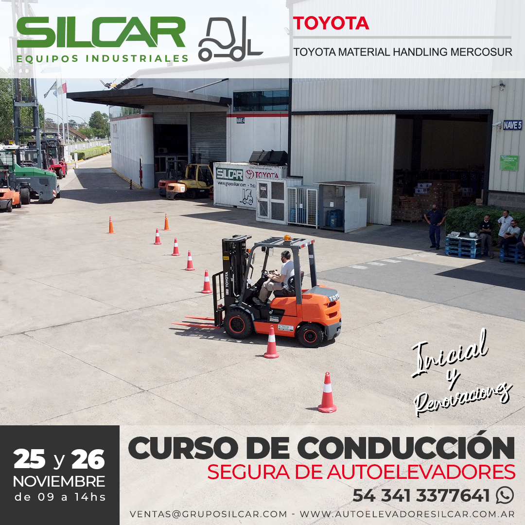 Curso de conducción segura de autoelevadores – 25 y 26 de noviembre