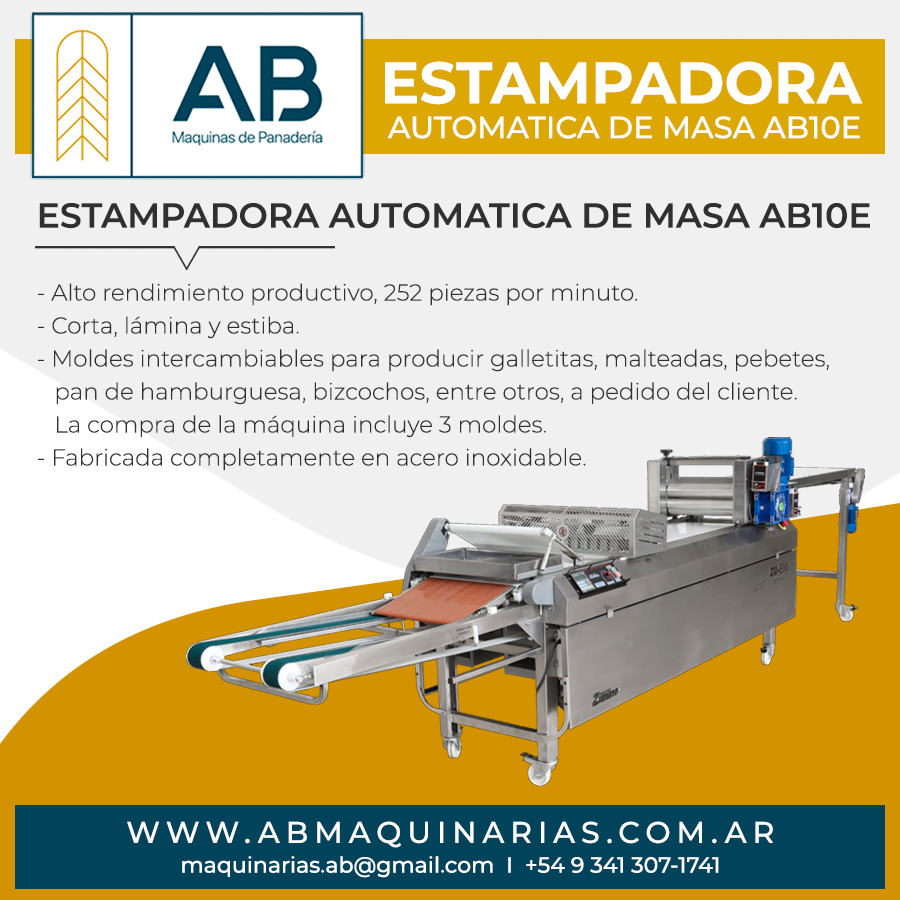 ESTAMPADORA AUTOMATICA DE MASA AB10E