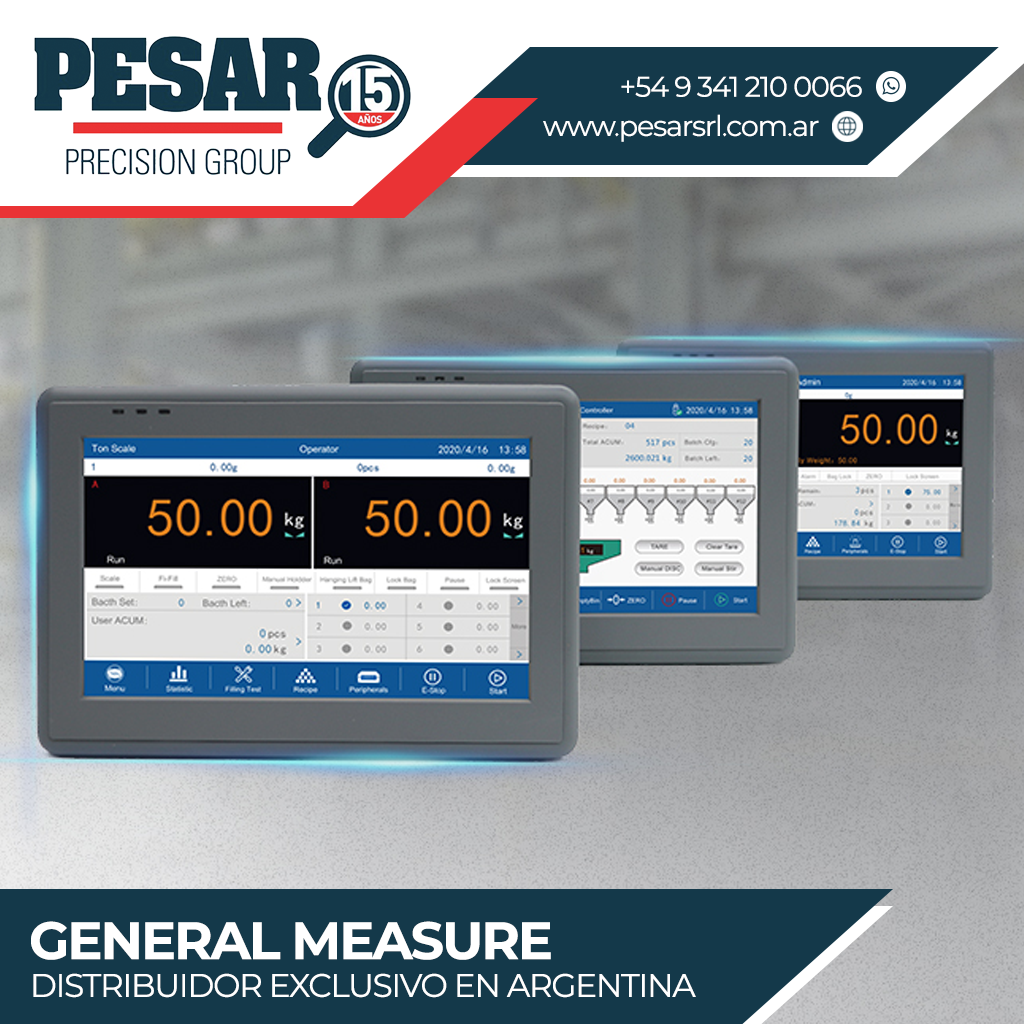 Somos distribuidor exclusivo en Argentina de los equipos GENERAL MEASURE￼