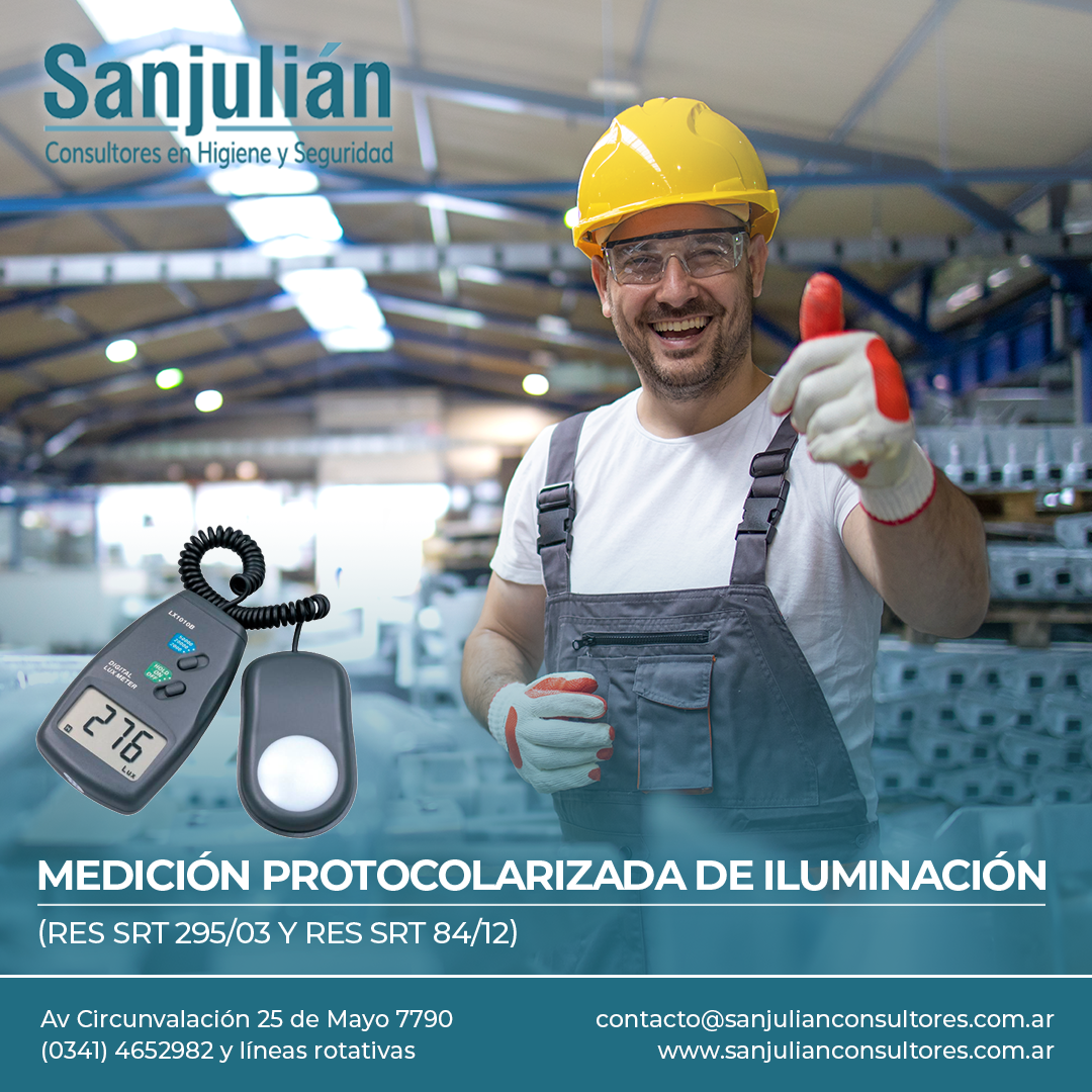 Medición Protocolarizada de Iluminación (RESOLUCIÓN SRT 84/12)