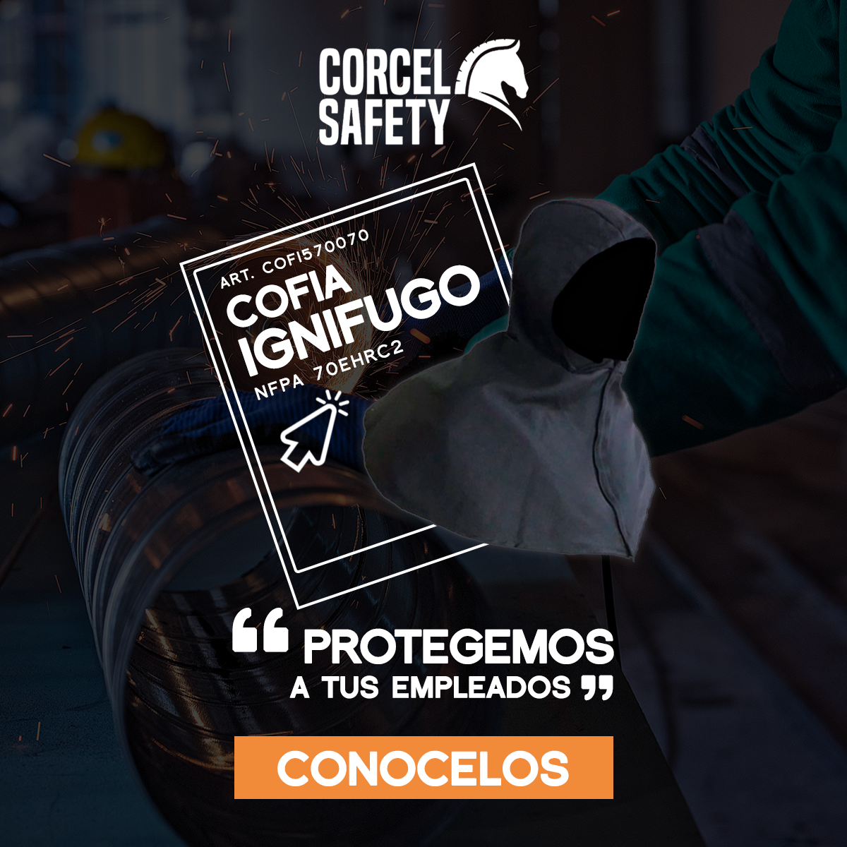 Cofia ignífugo NFPA 70EHRC2