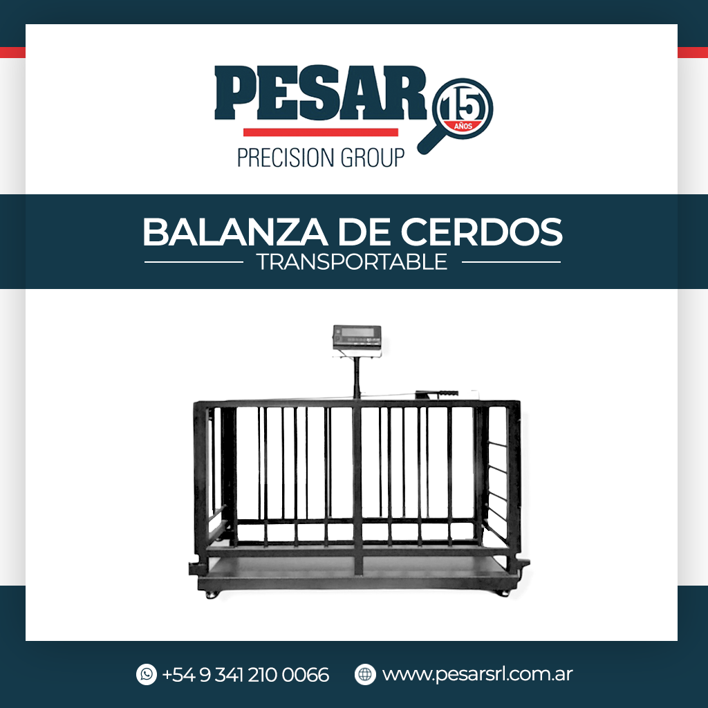 Balanza de cerdos transportable