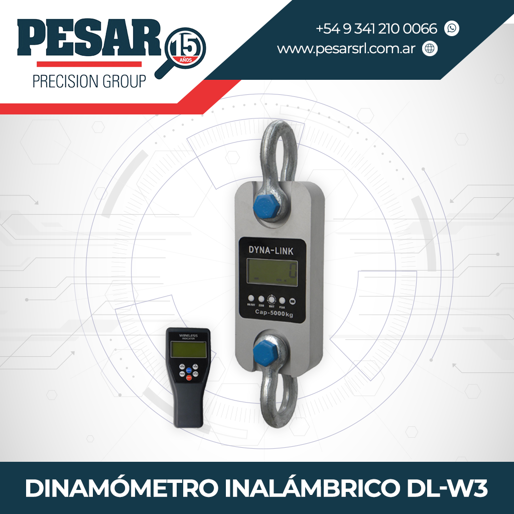 Dinamómetro inalámbrico DL-W3