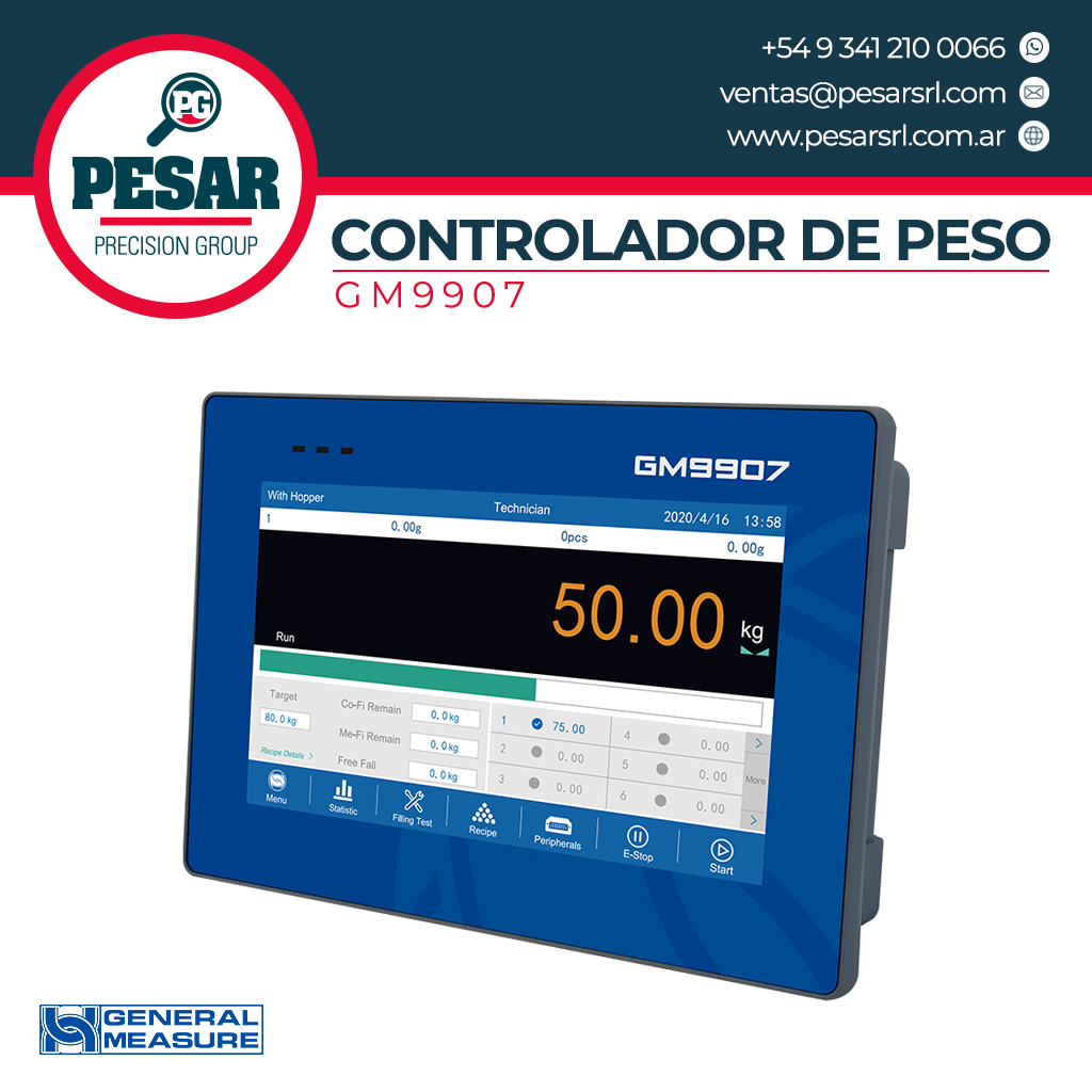 Controlador de peso GM9907