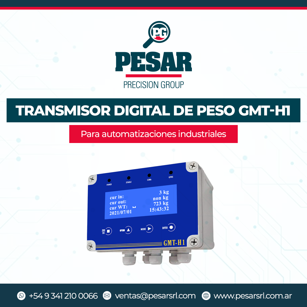 Innovación y Eficiencia con el Transmisor Digital de Peso GMT-H1