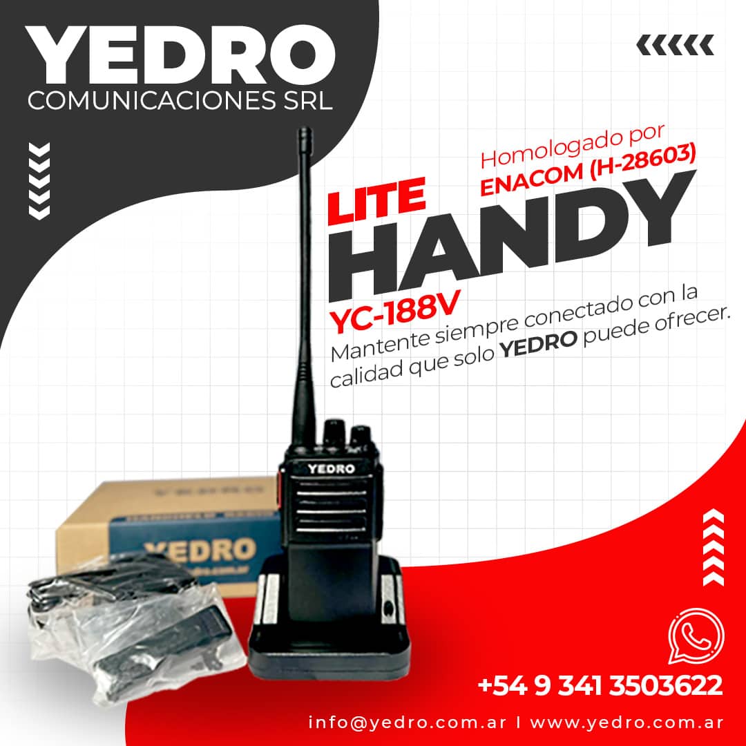 Handy YC-188V LITE para Comunicación en VHF