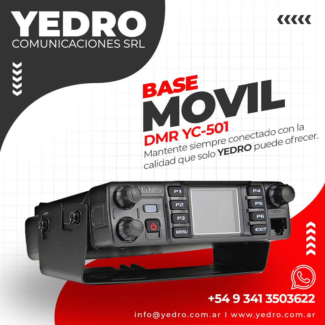 Base Móvil DMR YC-501: La Mejor Estación de Radio para Vehículos