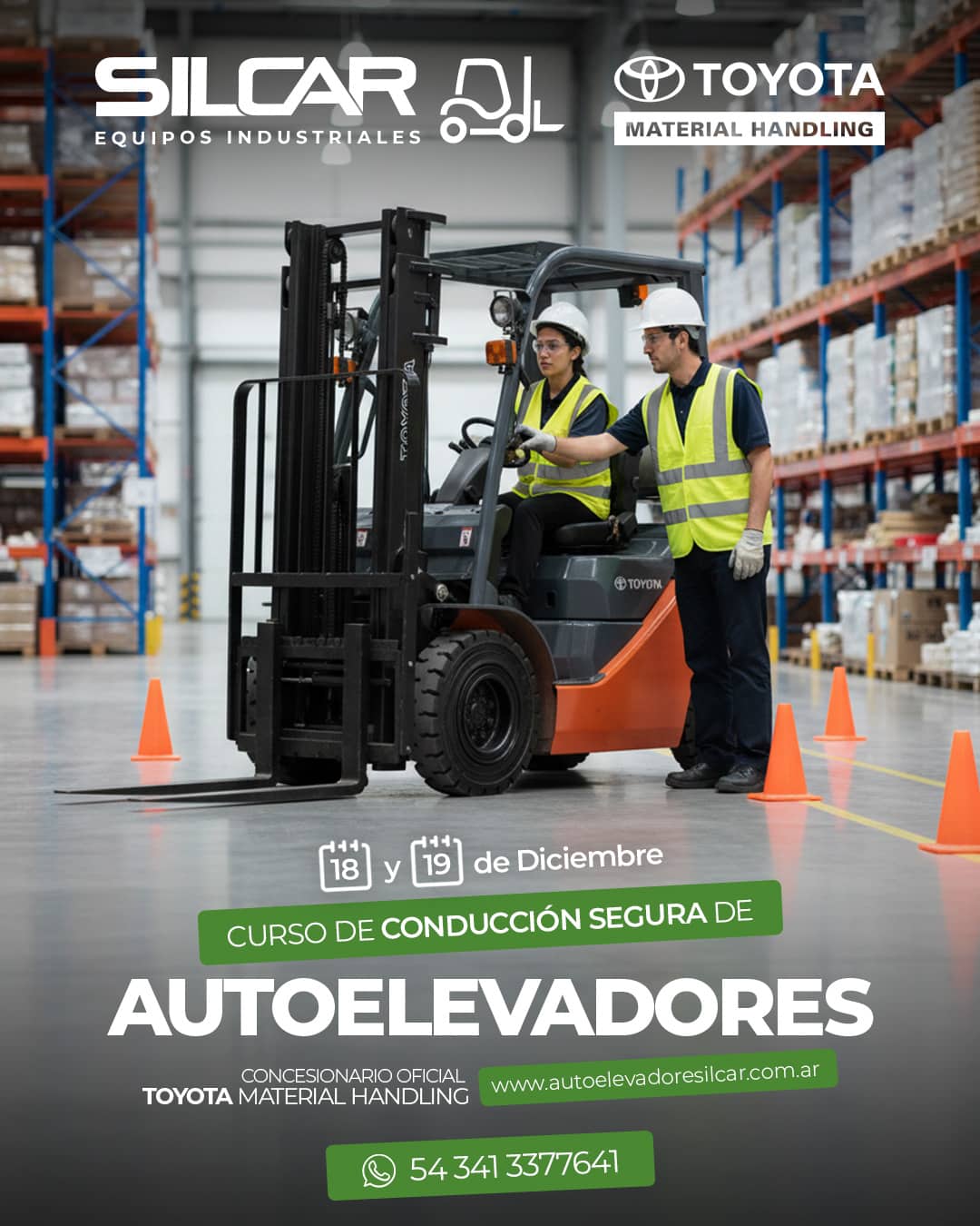 Curso de Conducción Segura de Autoelevadores – 18 y 19 de Diciembre