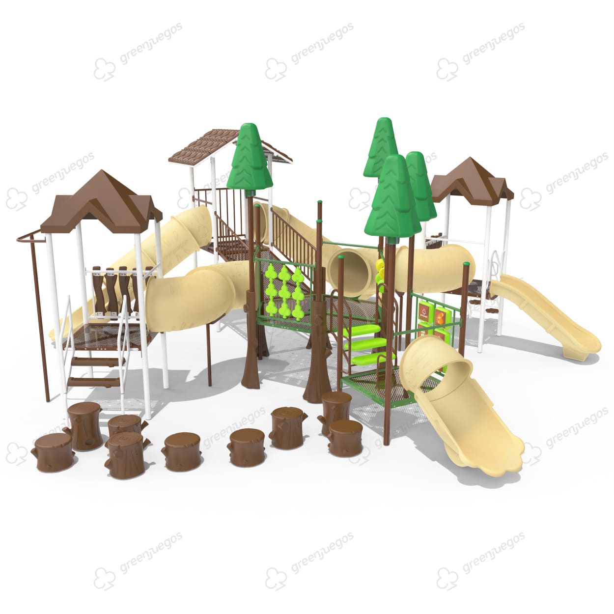 Mangrullo infantil Bosque 5 Torres: diversión, aventura y calidad para grandes espacios