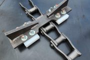 Accesorios industriales fabricados en UHMW para transportadores Redler y sistemas de arrastre de materiales de Cadenas Metalplas
