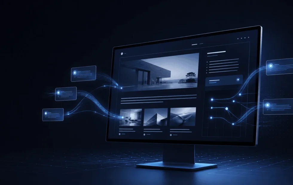 Diseño web para búsqueda generativa: sitios listos para la IA. Fotografía editorial relacionada con diseño web búsqueda generativa. publicada en Diseño Web Rosario
