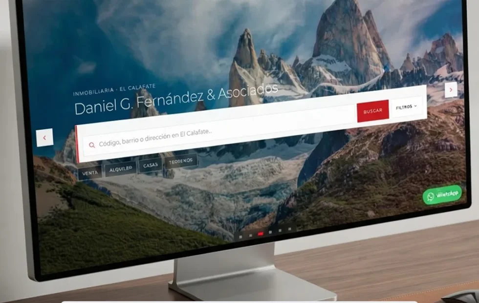 Diseño web para inmobiliarias: el caso de una plataforma en El Calafate. Imagen destacada sobre diseño web para inmobiliarias. publicada en Diseño Web Rosario