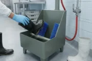 Lava botas industrial: la barrera clave para la higiene en plantas alimenticias. Imagen destacada sobre lava botas industrial. publicada en Diseño Web Rosario