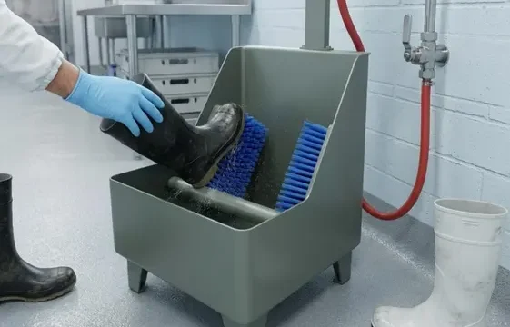 Lava botas industrial: la barrera clave para la higiene en plantas alimenticias. Imagen destacada sobre lava botas industrial. publicada en Diseño Web Rosario