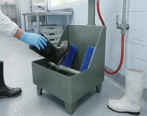 Lava botas industrial: la barrera clave para la higiene en plantas alimenticias. Imagen destacada sobre lava botas industrial. publicada en Diseño Web Rosario