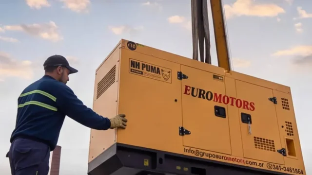Izaje de grupos electrógenos con grúa: cómo planificar una instalación segura. Imagen destacada sobre izaje de grupos electrógenos. publicada en Diseño Web Rosario