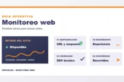 Monitoreo web: cómo detectar fallas antes de perder consultas y ventas. Imagen destacada sobre monitoreo web. publicada en Diseño Web Rosario