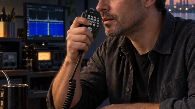 Cómo diseñar una estación de radioaficionado VHF/UHF cómoda y ordenada. Imagen destacada sobre estación de radioaficionado VHF/UHF. publicada en Diseño Web Rosario
