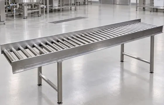 Transportadores de rodillos por gravedad: cómo optimizan una planta industrial. Imagen destacada sobre transportadores de rodillos. publicada en Diseño Web Rosario