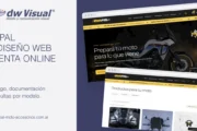 AIRPAL ordena su catálogo online de accesorios para motos. Imagen destacada sobre catálogo online de accesorios. publicada en Diseño Web Rosario