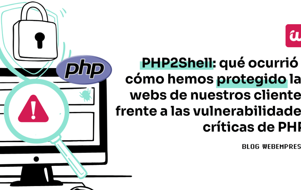 Vulnerabilidades críticas de PHP: qué deben revisar los sitios WordPress. Imagen destacada sobre vulnerabilidades críticas de PHP. publicada en Diseño Web Rosario