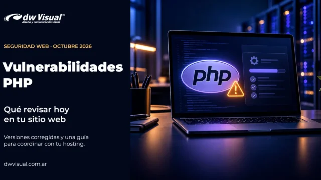Vulnerabilidades de PHP: cómo revisar hoy tu web con WordPress. Imagen destacada sobre vulnerabilidades de PHP. publicada en Diseño Web Rosario